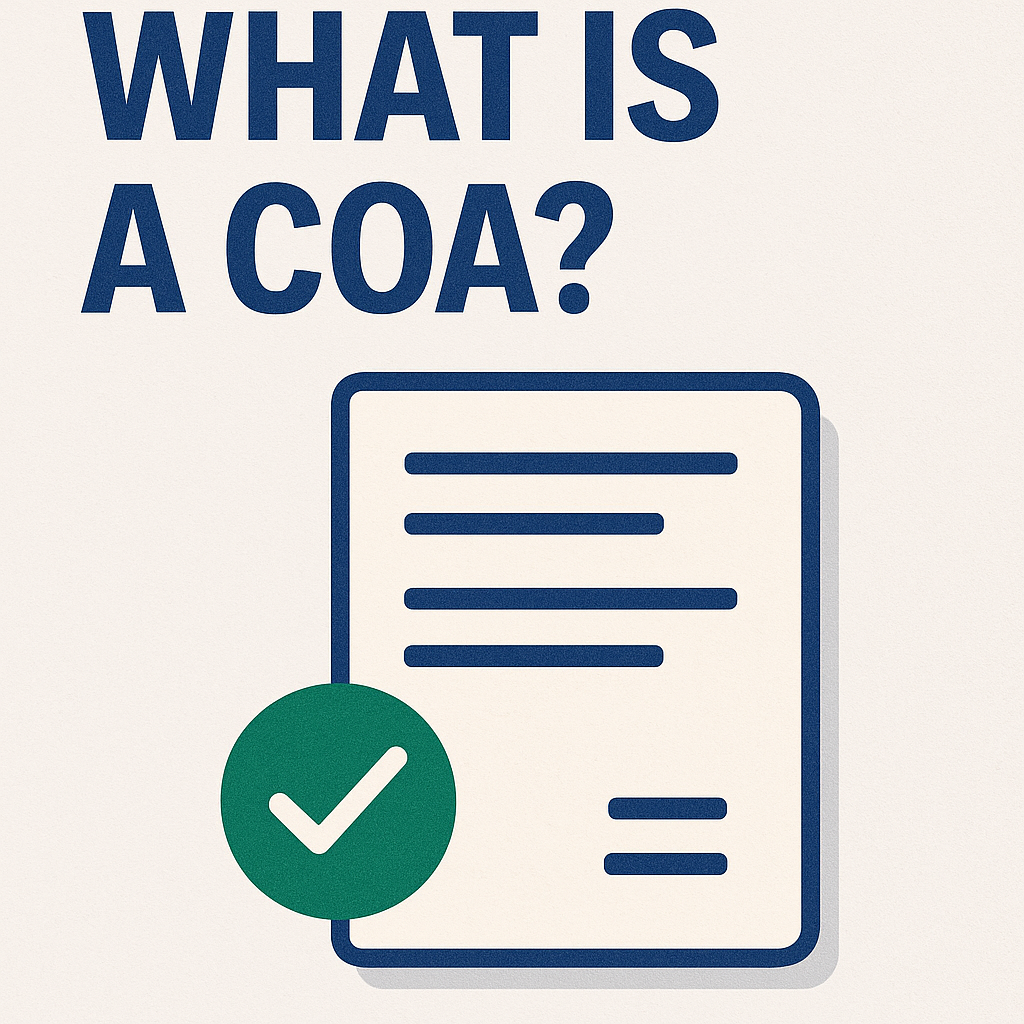 How to Read a COA (Certificate of Analysis)