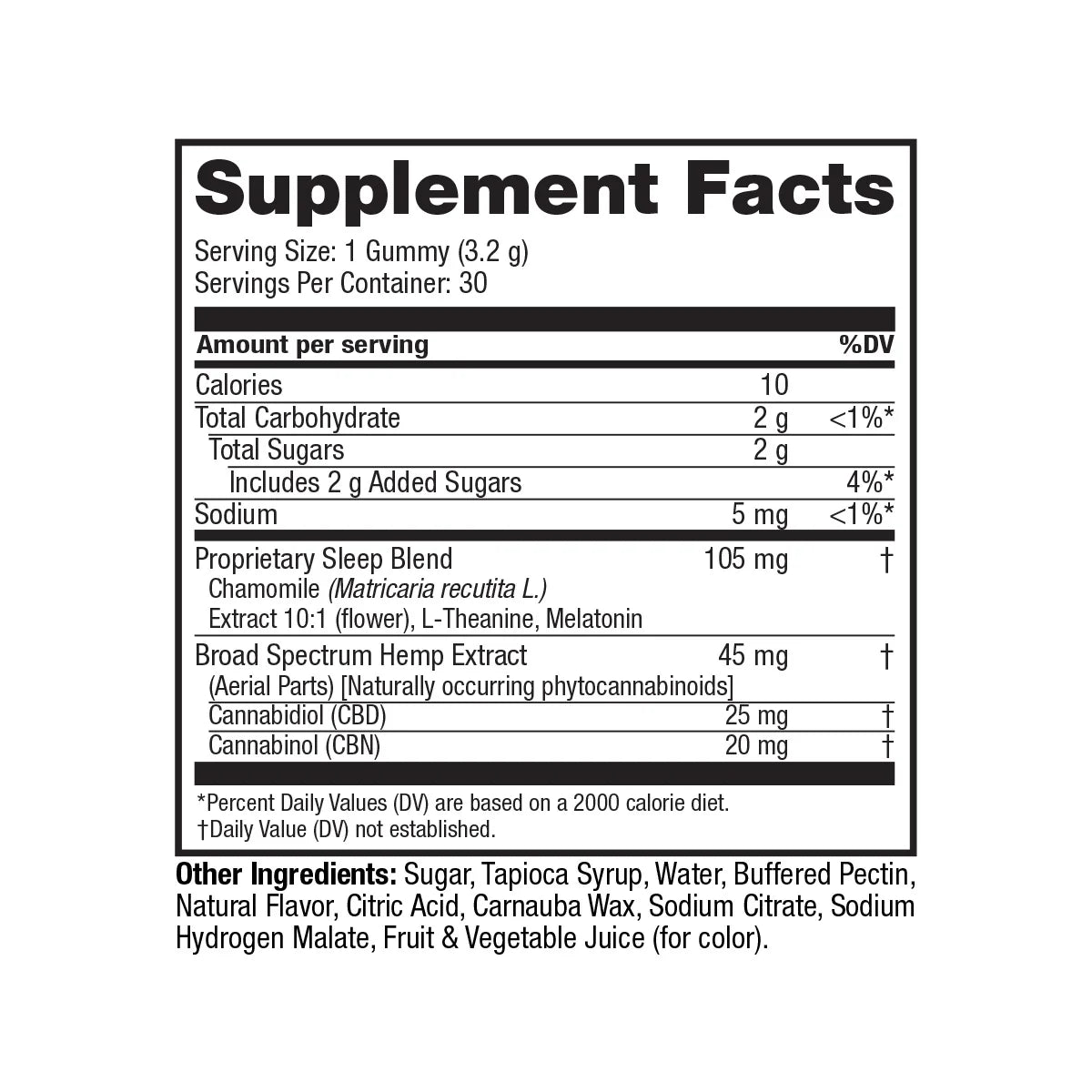 Broad Spectrum CBD Sleep Gummies