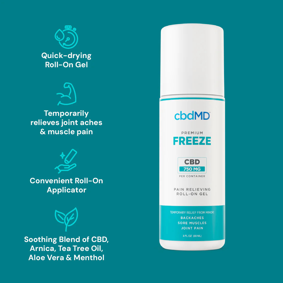 Broad Spectrum CBD Freeze Roller