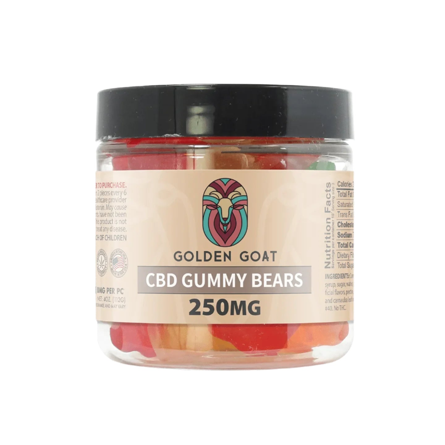 CBD Gummies 250MG - Clear Bears