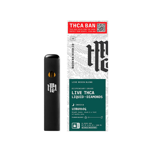 Lemon OG | Liquid Diamonds THCA Disposable | 1g | Modern Herb Co SAVE Edition