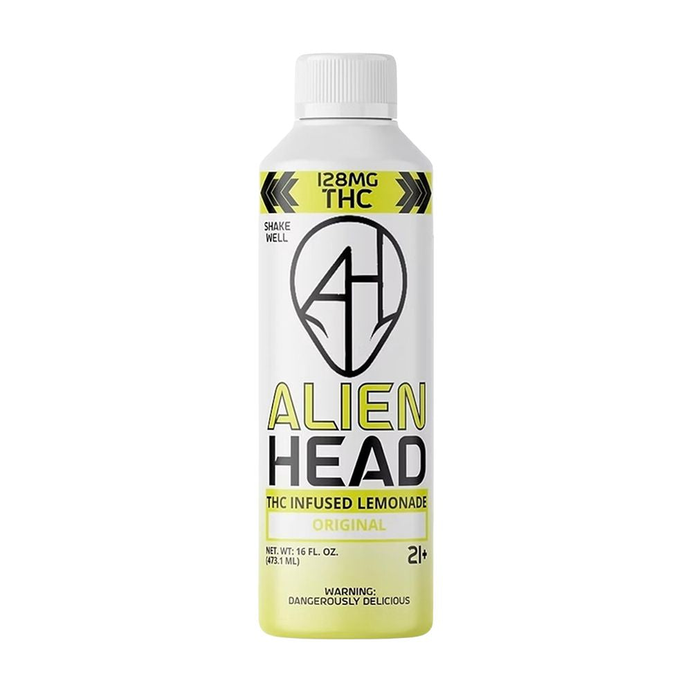 D9 THC Lemonade | 16oz | 128mg | 4ct | Alien Head