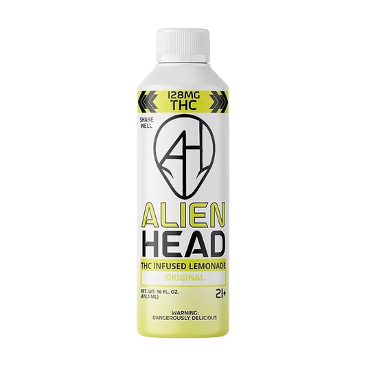 D9 THC Lemonade | 16oz | 128mg | 4ct | Alien Head