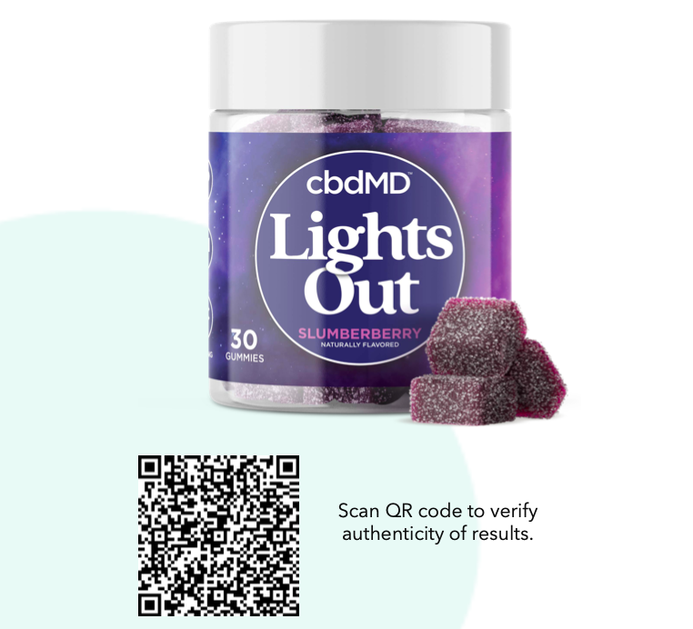 Delta 9 THC Lights Out Sleep Gummies