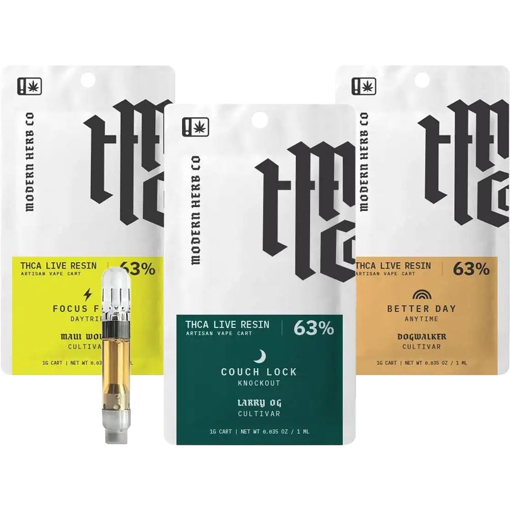 Maui Wowie | Live Resin Uncut THCA 510 Cartridge | 1g | Modern Herb Co